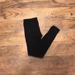Black, full length leggings